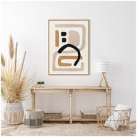 Neutral Abstract 2 - Framed Print