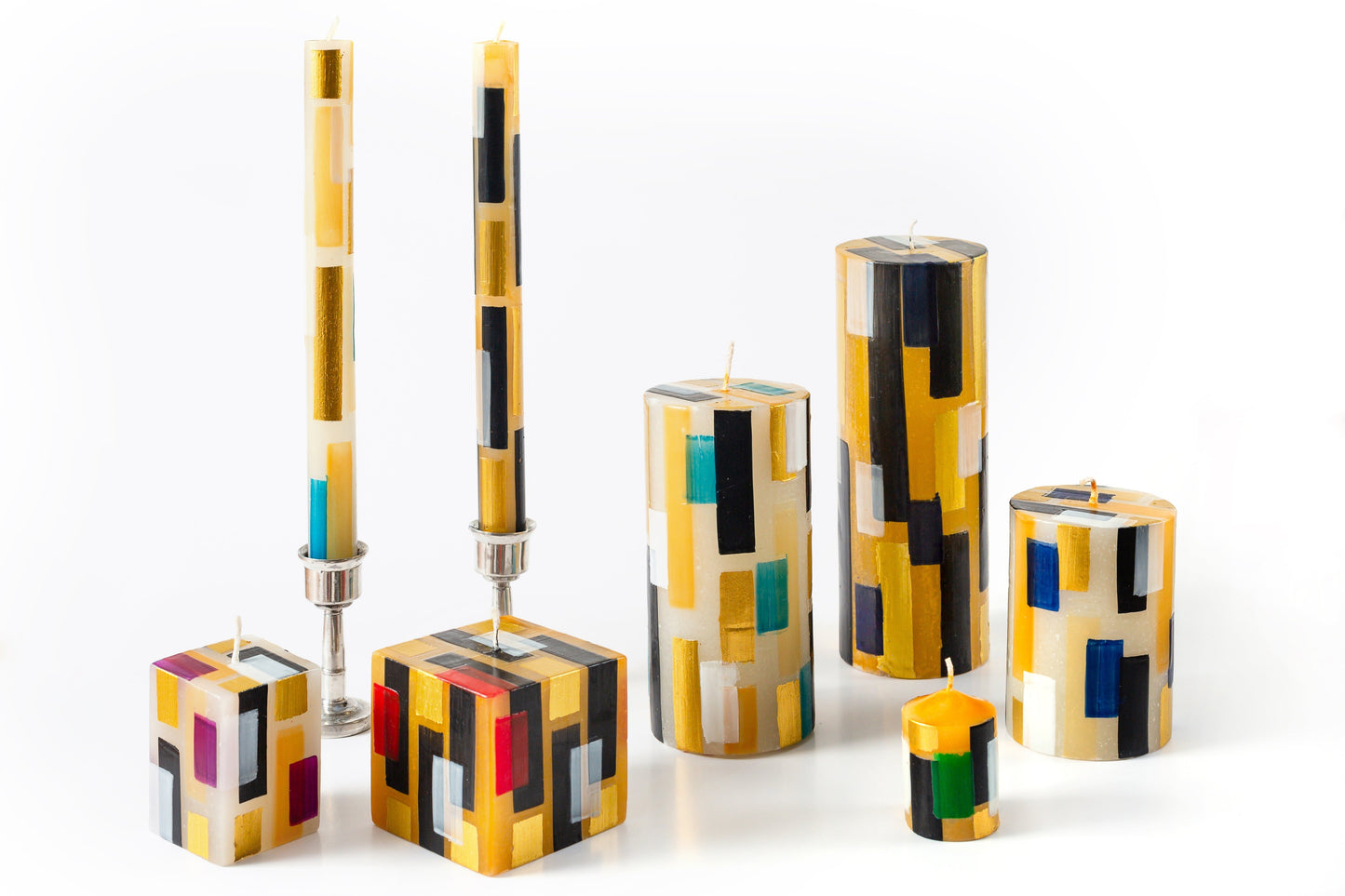 Klimt Geometric Candles