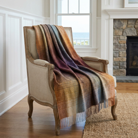 Highland Burgundy Ombre Throw