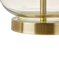Curved Glass Table Lamps, Set of 2