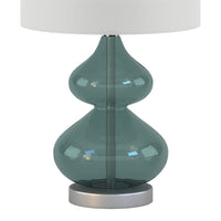 Curved Glass Table Lamps, Set of 2