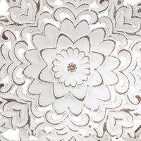 Carved Floral Medallions, Set of 3