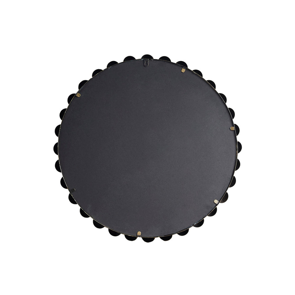 Beaded Iron Round Wall Mirror