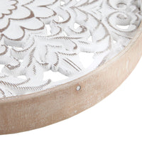 Carved Floral Medallions, Set of 3