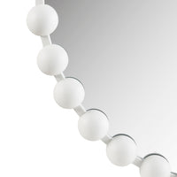 Beaded Iron Round Wall Mirror