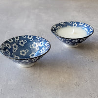 Teacup Candle - Blue and White