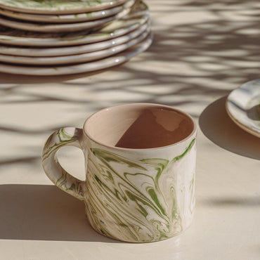 Swirl Mug - Olive
