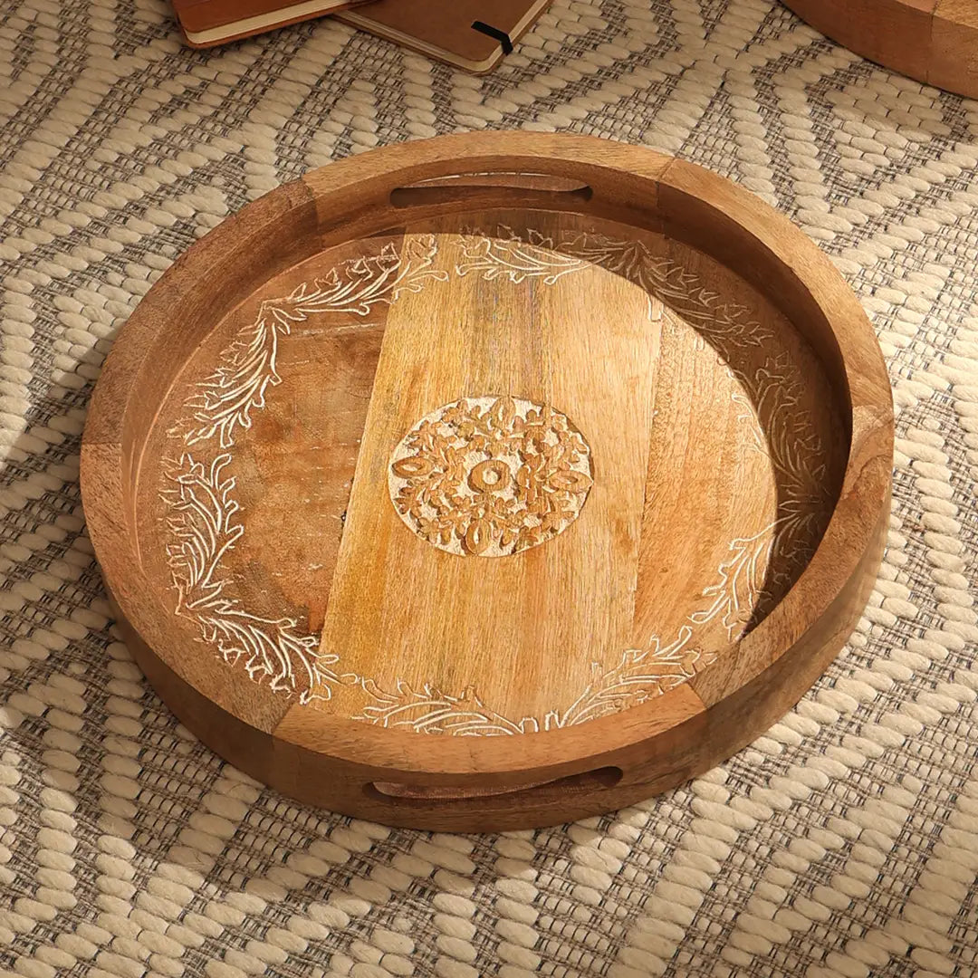 Mango Wood Trays - Set of 2