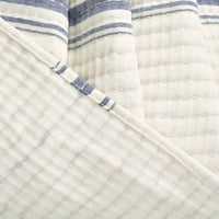 Farmhouse Stripe Kantha Cotton Woven Throw