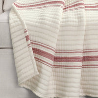 Farmhouse Stripe Kantha Cotton Woven Throw
