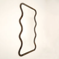 Mango Wood Wavy Full-Length Mirror - 36x72"
