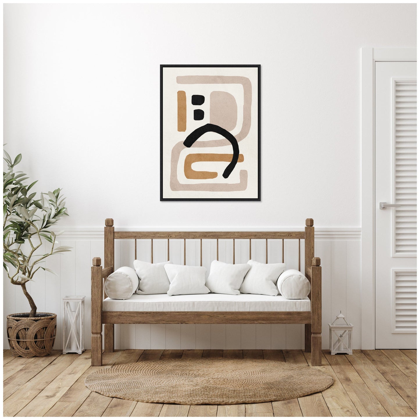 Neutral Abstract 2 - Framed Print