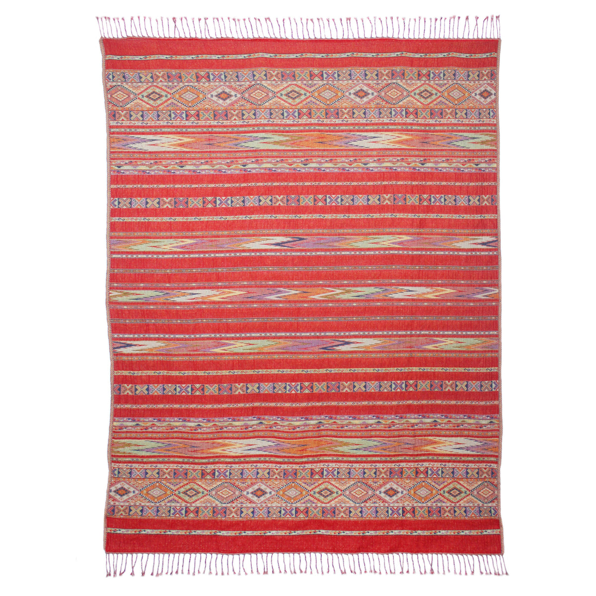 Reversible Cotton Wool Throw