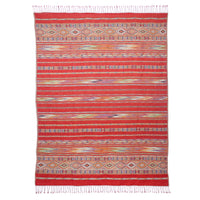 Reversible Cotton Wool Throw