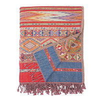 Reversible Cotton Wool Throw