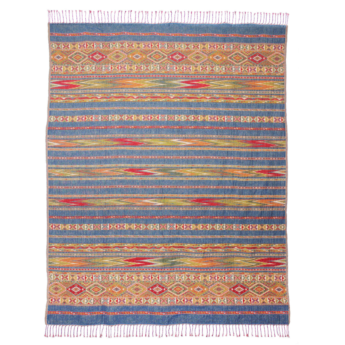Reversible Cotton Wool Throw