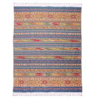 Reversible Cotton Wool Throw
