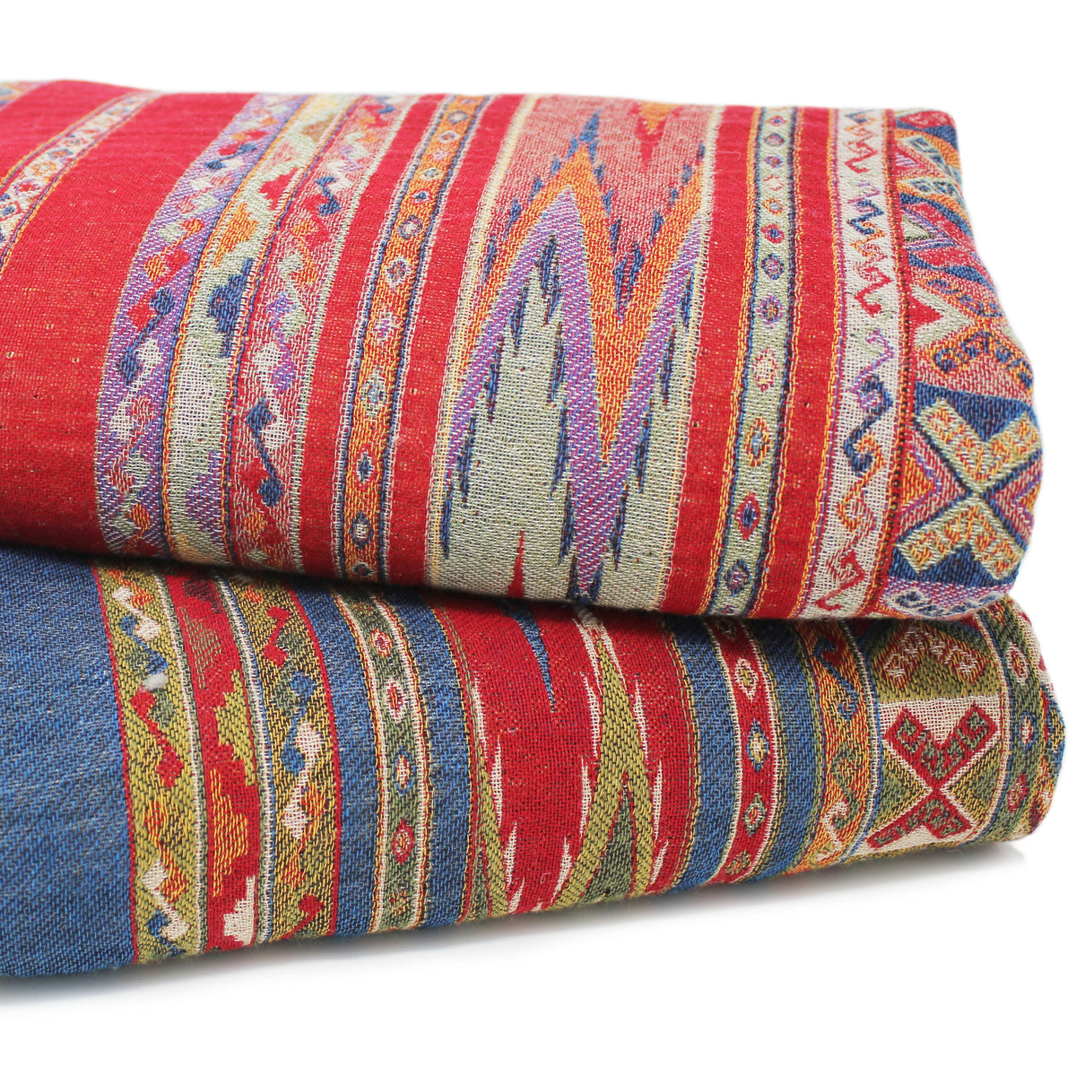 Reversible Cotton Wool Throw
