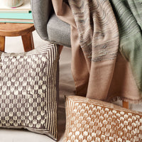 Handcrafted Block Print Silk Pillow