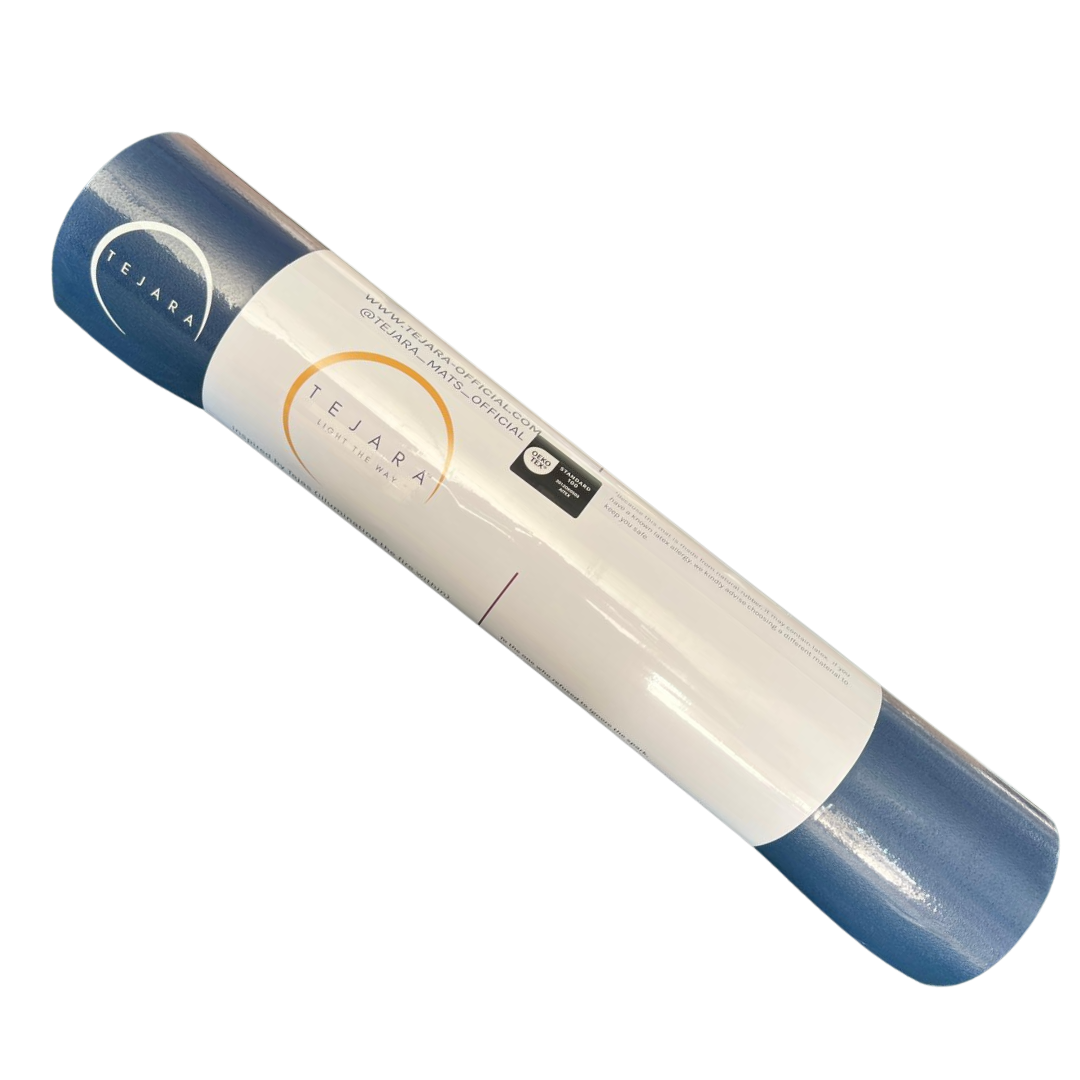 Natural Rubber Yoga Mat - Harbor Blue