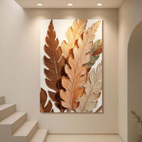 Abstract Autumn Leaves - Canvas Print
