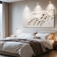 White Cherry Blossom - Canvas Print