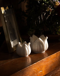 Marble Tulip Candleholders