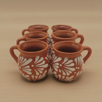 Handmade Brown Pottery Mexican Clay Mug
