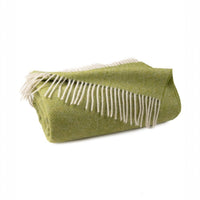 Shetland Lambswool Throw – Lime