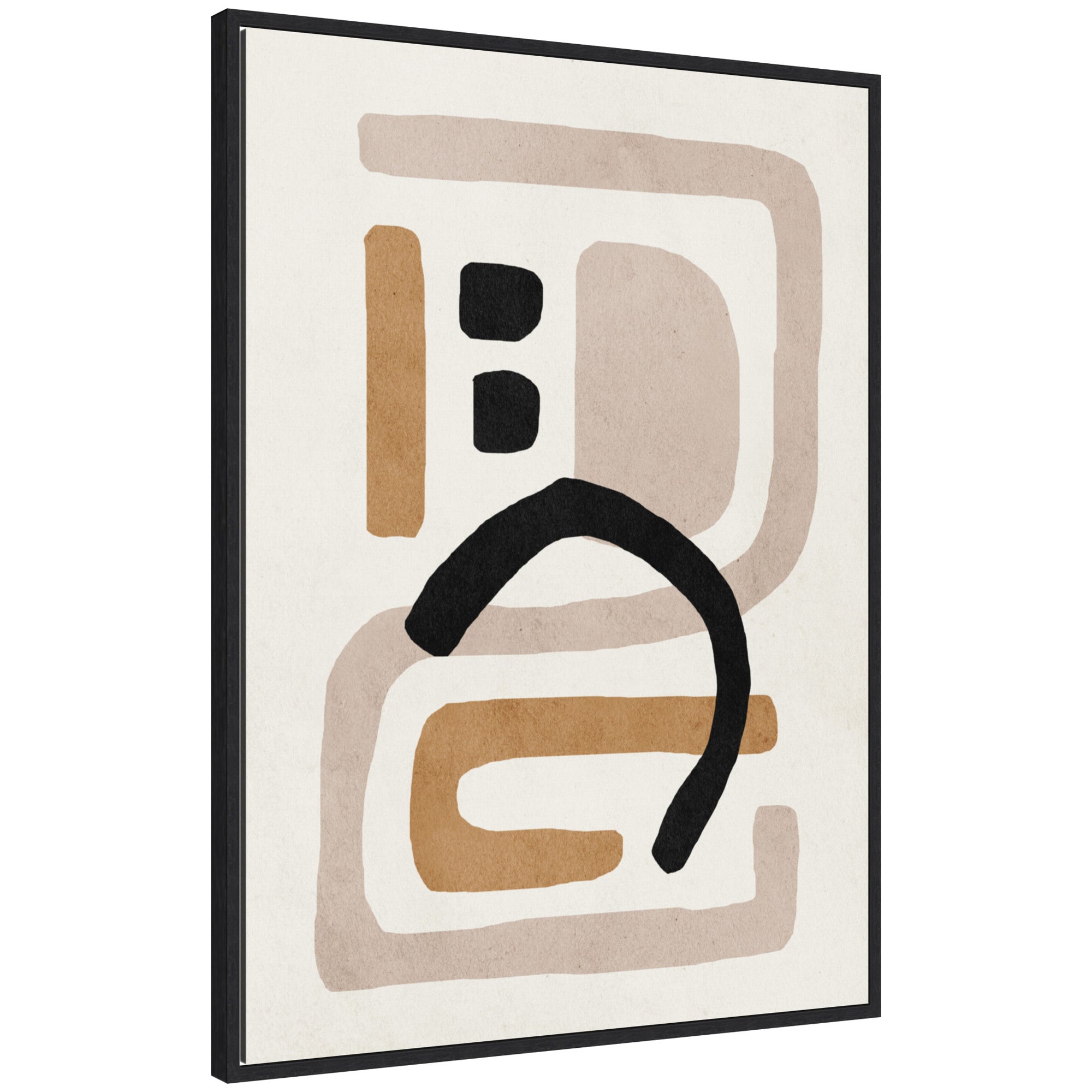 Neutral Abstract 2 - Framed Print