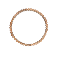 Wooden Beads Frame Circular Wall Mirror - 32"