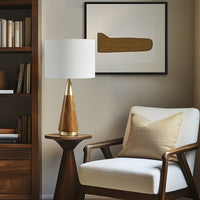 Mid-Century Triangle Table Lamp