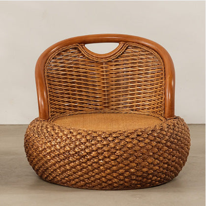 Woven Rattan Floor Chair
