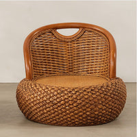 Woven Rattan Floor Chair
