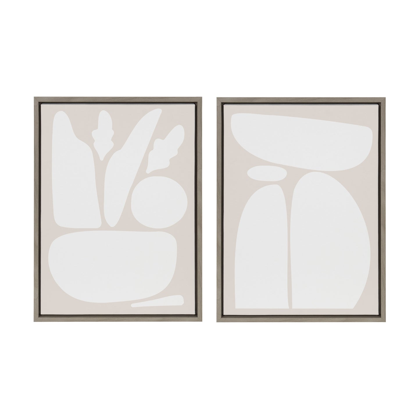 Zen Botanical Rock - Framed Print Set