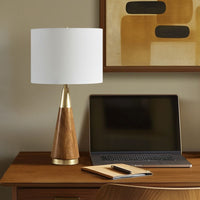 Mid-Century Triangle Table Lamp