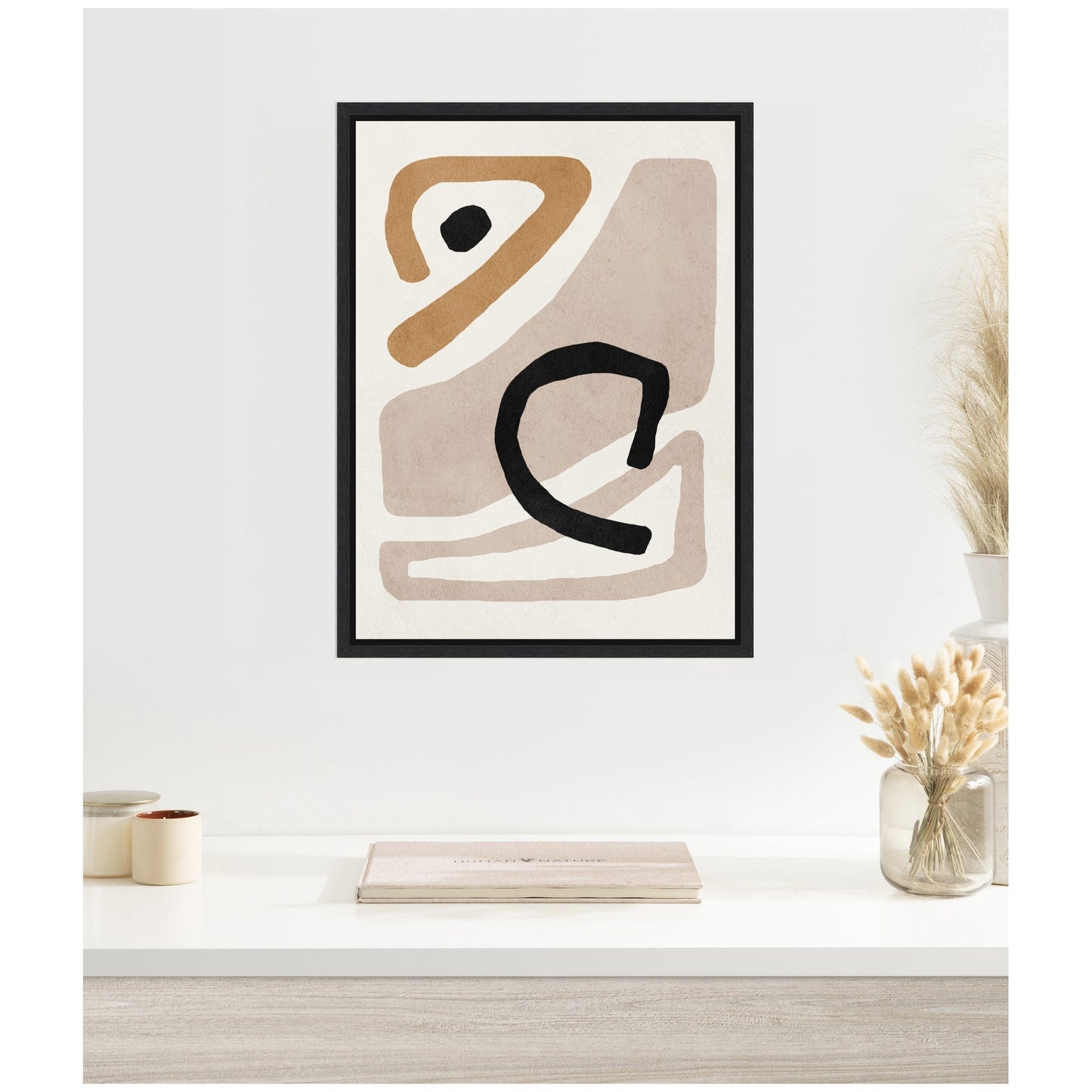 Neutral Abstract 1 - Framed Print