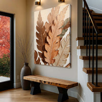 Abstract Autumn Leaves - Canvas Print