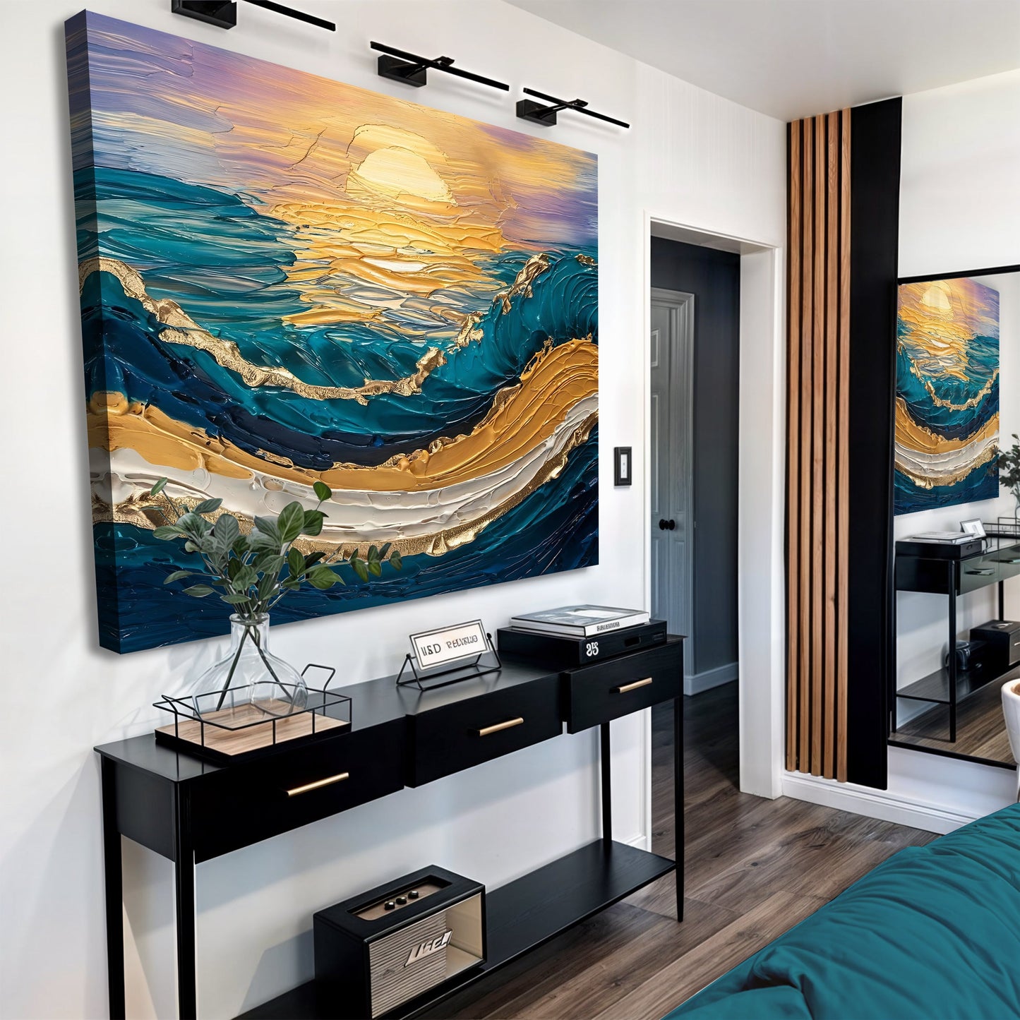 Golden Waves - Canvas Print