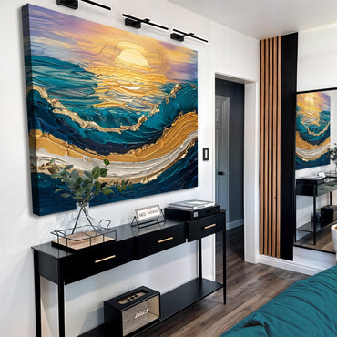 Golden Waves - Canvas Print