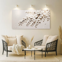 White Cherry Blossom - Canvas Print