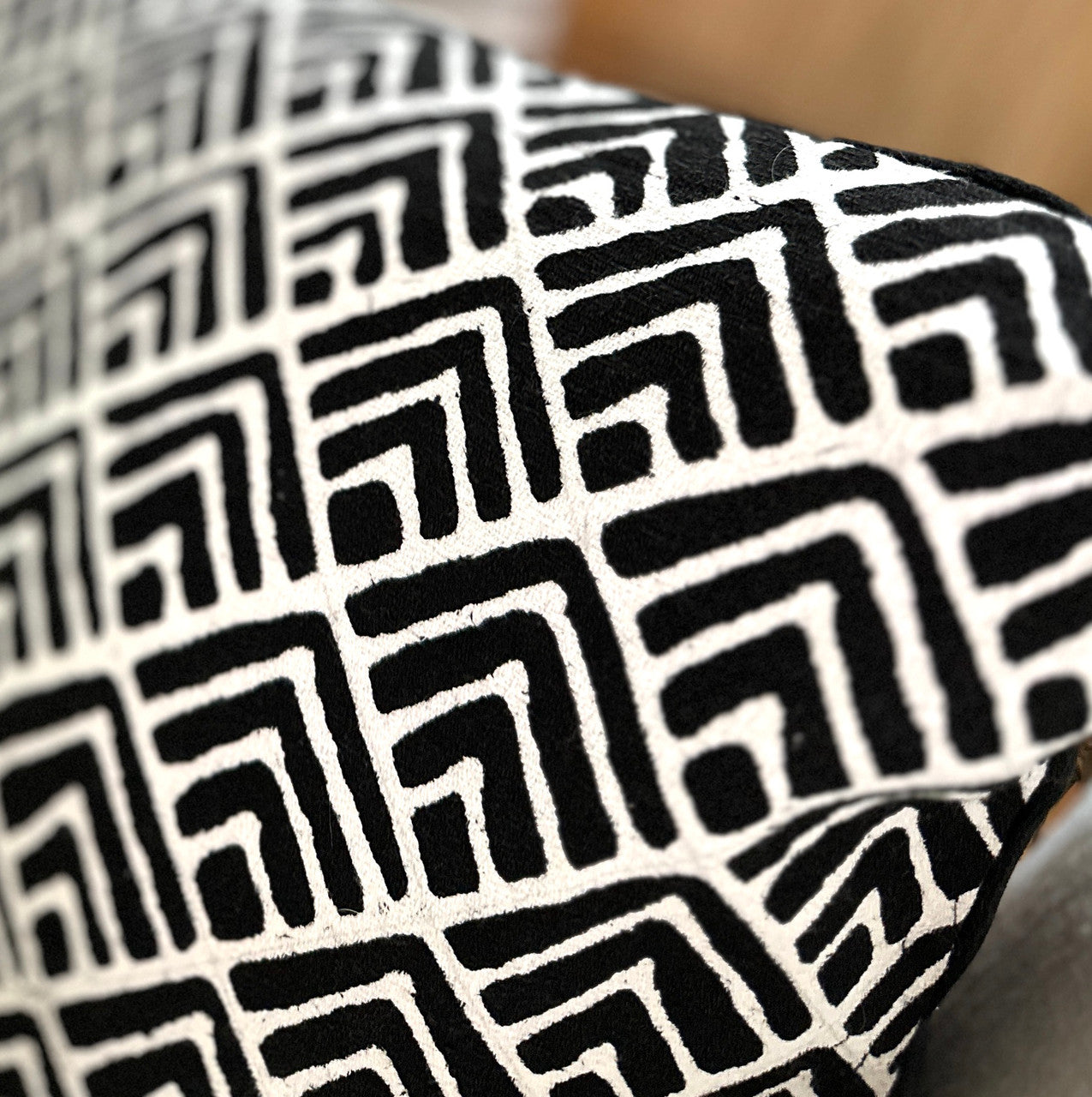 Geo Pillow Cover - Black