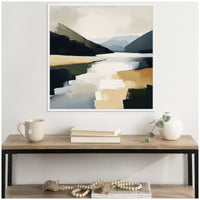 Mountain Lake Abstract - Framed Print