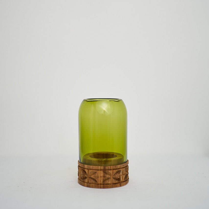 Candle Holder - Upcycled Glass
