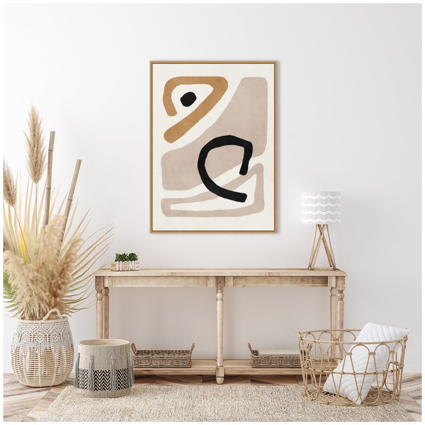 Neutral Abstract 1 - Framed Print