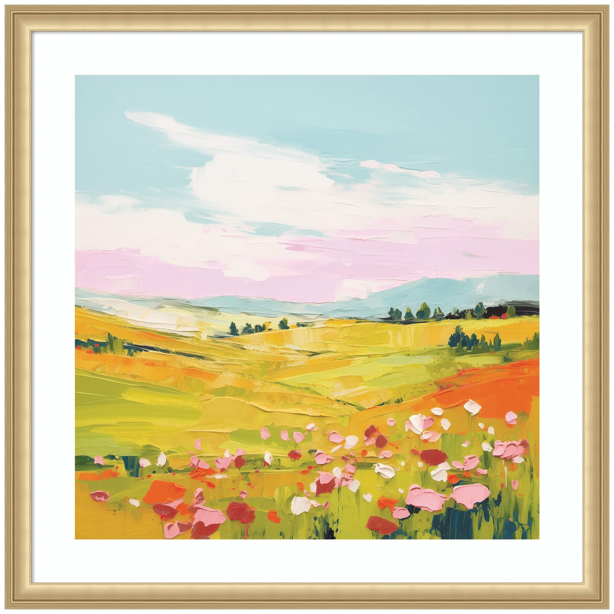 Colorful Meadow - Framed Print