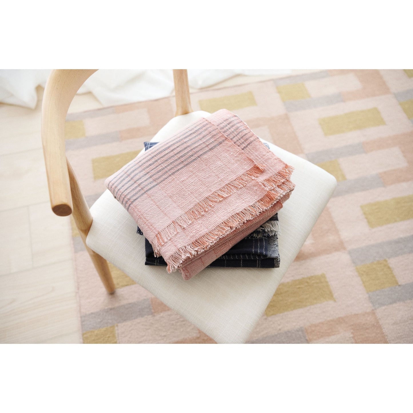 Silica Rose Handwoven Merino Throw