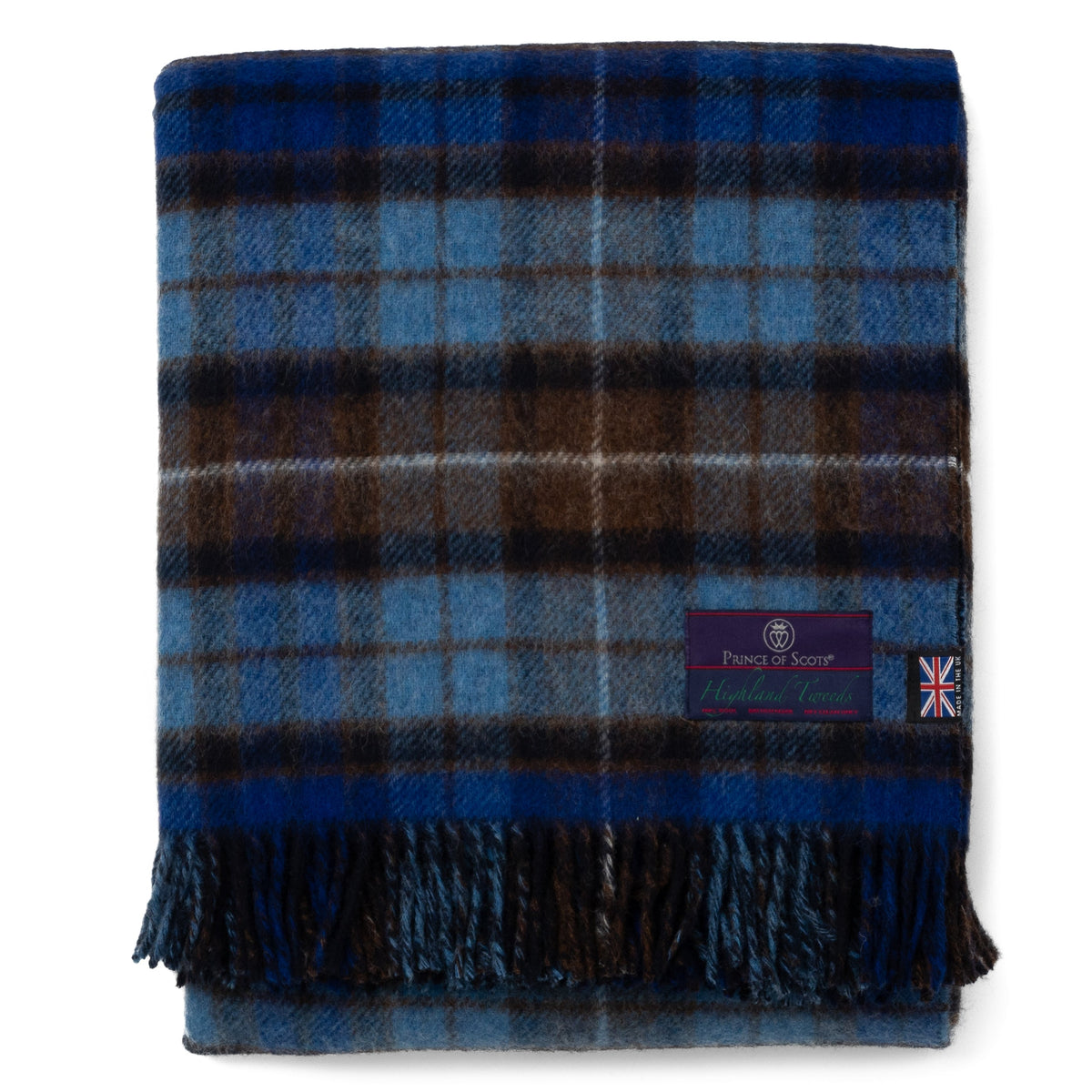 Highland Blue Buchanan Tartan Throw