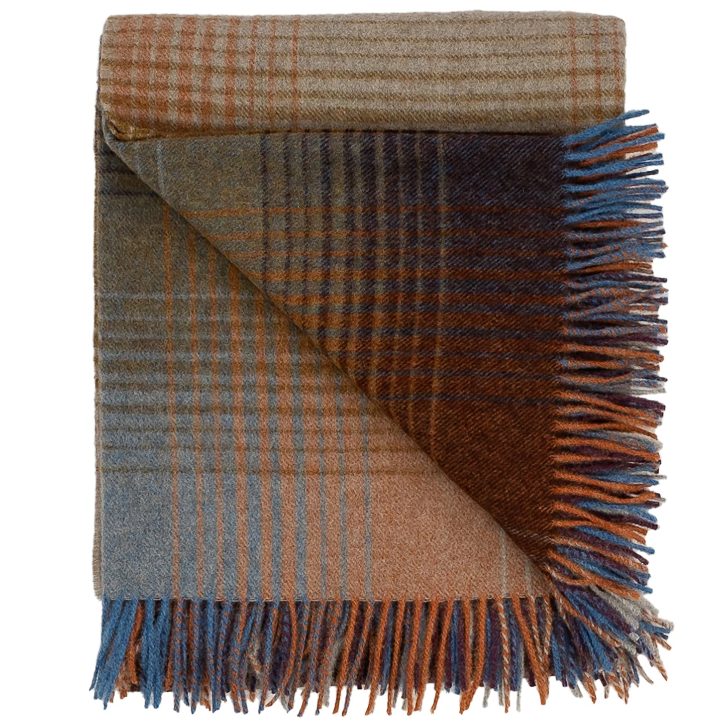 Highland Burgundy Ombre Throw