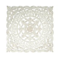 White Square Wood Wall Decor